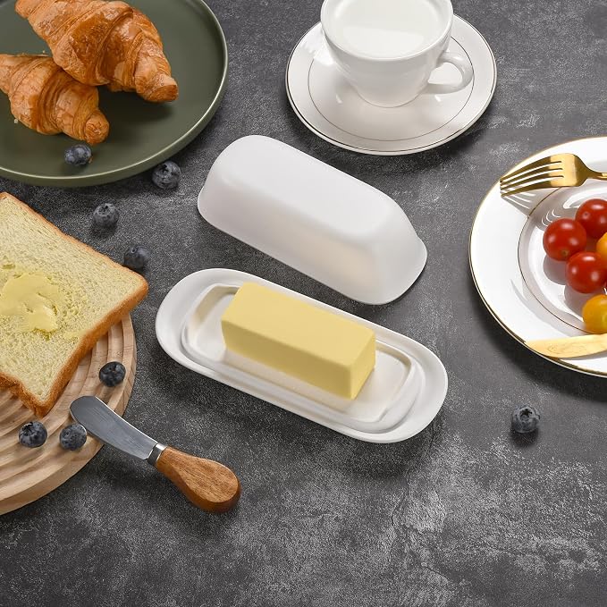 Butter Dish with Lid, Butter Keeper, Easy Scoop, Butter Container Holds - Image 6