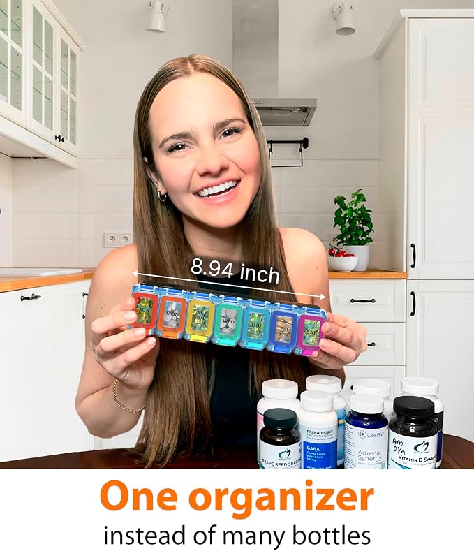 Weekly Pill Organizer 1 time a Day – Pill Box 7 Day - Image 2