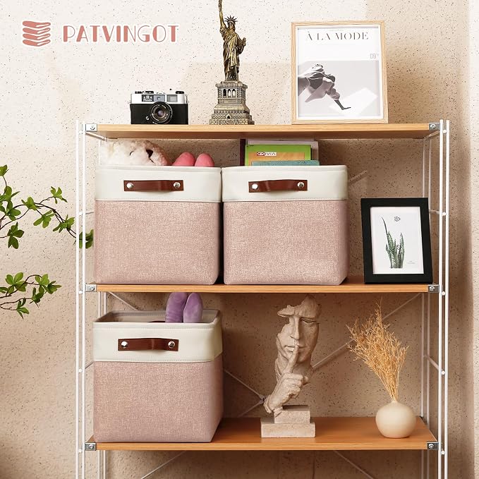 Foldable Storage Cubes 11x11 Inch, Collapsible Storage Basket - Image 8