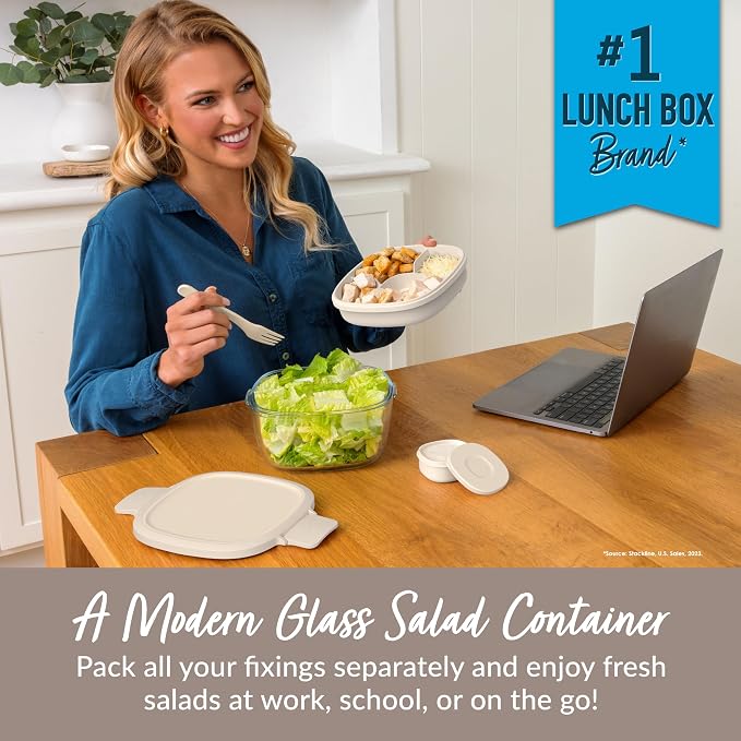 Bentgo Glass All-in-One Salad Container - Image 2