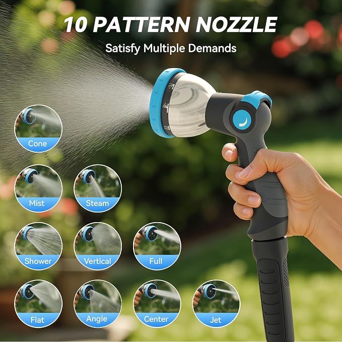 Retractable Garden Hose Reel 120 ft x 1/2 in, Heavy Duty Hose Reel Wall Mount - Image 5