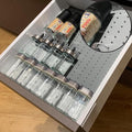 Gosmol Spice Drawer Organizer insert, Adjustable & Non-Slip Silicone Spice by Gosmol