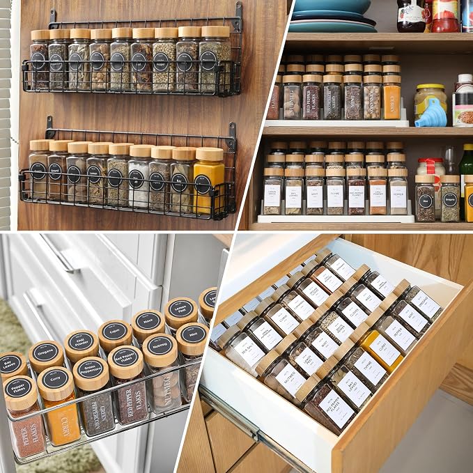 NETANY 24 Pcs Glass Spice Jars - Image 7