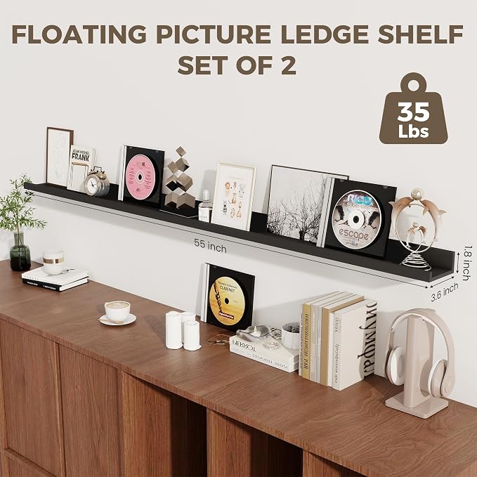 Axeman Black Floating Shelves - Image 4