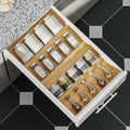 Bamboo Spice Drawer Organizer by Unknown