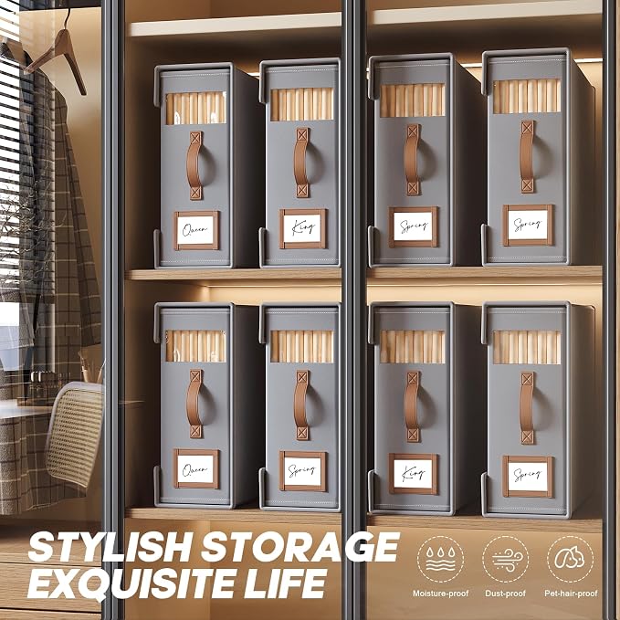 8 Pack Bed Sheet Organizers And Storage - Image 5