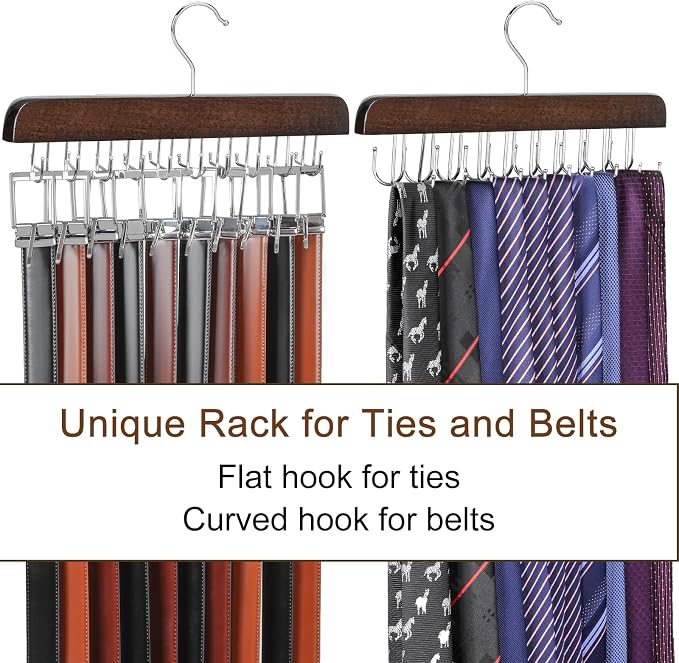 TOPIA HANGER 20 Hooks Belt Tie Hanger Space Saving - Image 4