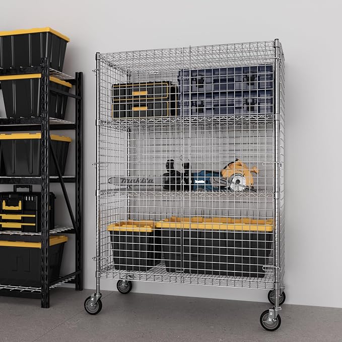 18" W x 60" L x 69" H Heavy Duty Utility Commercial Grade Metal Storage NSF - Image 8