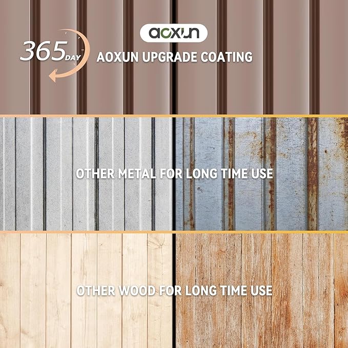 Aoxun 6' x 8' Storage Shed - Image 2