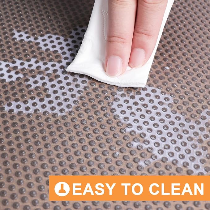 FLPMIX Kitchen Cabinet Liner Clear: Translucent Grey Easy to Cut Drawer Mat 12" - Image 5