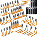 3-H Garage Wall Hooks 62 Pack, Heavy Duty Garage Hooks by 3-H