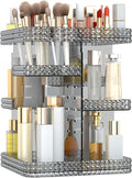 Rotating Makeup Organizer, Large Capacity Cosmetic Display Case, Acrylic by BOCONY