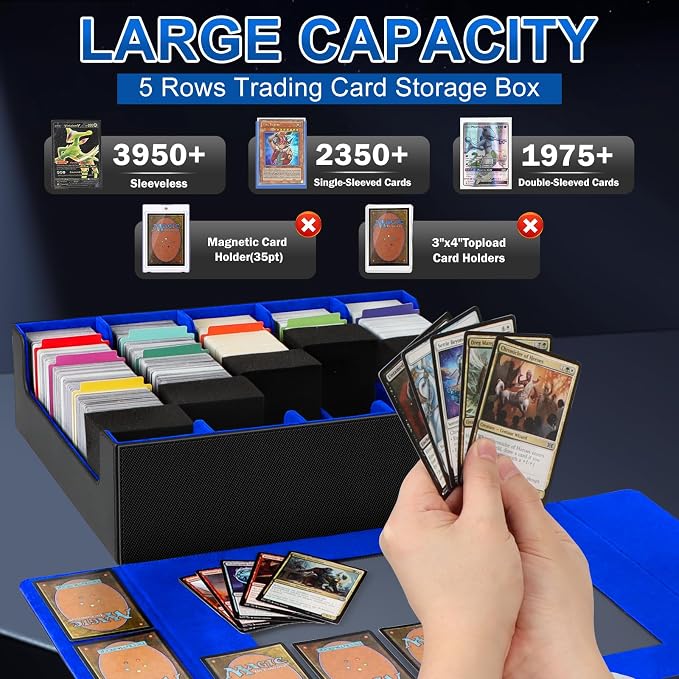 AOBOPLE Trading Card Storage Box, 3900+ Card Box Storage - Image 2
