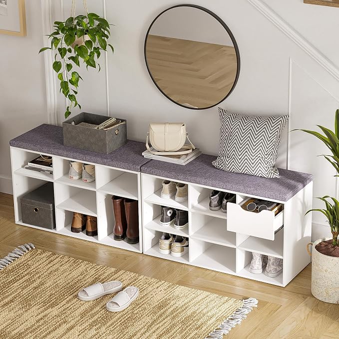 DINZI LVJ Shoe Storage Bench - Image 2
