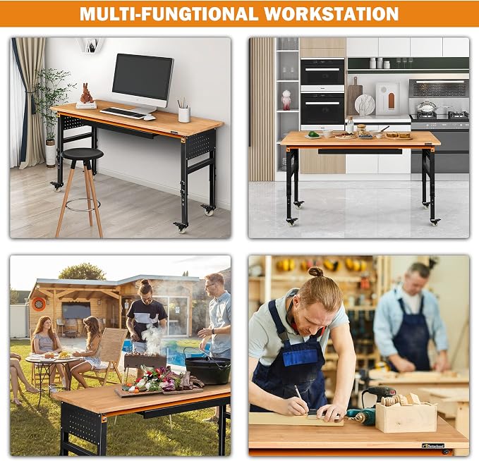 Betterhood 60" Adjustable Workbench - Image 8