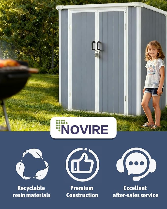 5x3 ft Outdoor Storage Shed - Image 7