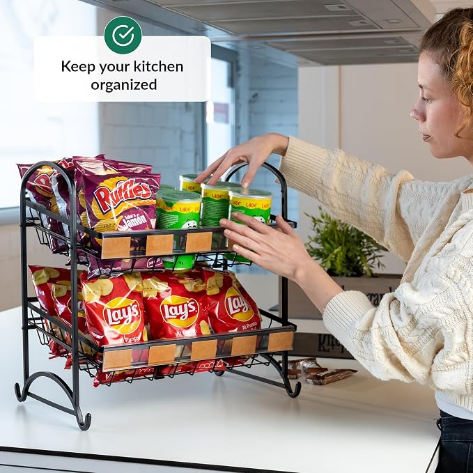 Candy Display Rack | Stackable Candy Organizer | Countertop Snack Organizer - Image 6