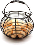CVHOMEDECO. Rustic Wire Egg Basket by CVHOMEDECO