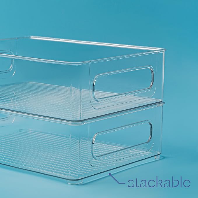 primebox Plastic Food Storage 2 pack Clear Container Bin - Image 5