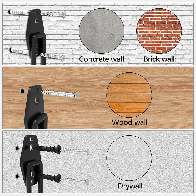 3-H Garage Wall Hooks 10 Pack, Garage Hooks Heavy Duty - Image 5