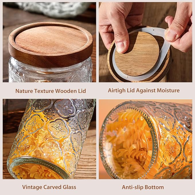 24 OZ/2 PCS Glass Storage Jar - Image 4