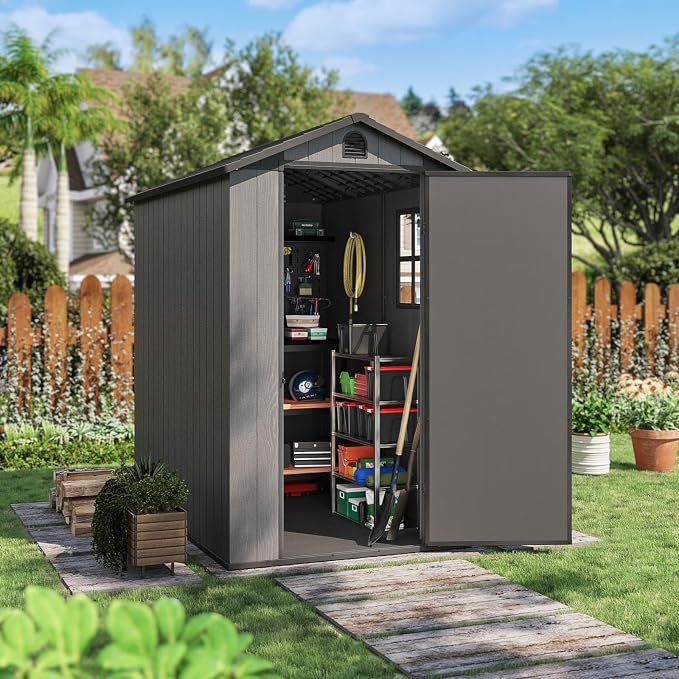 Patiowell 4' x 6' Outdoor Storage Shed by Patiowell
