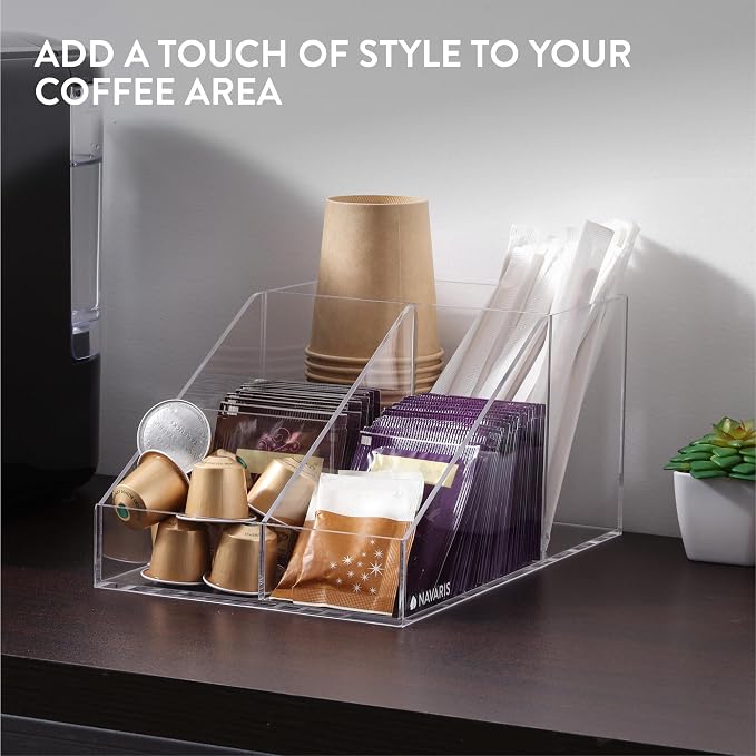 Navaris 4 Compartment Coffee Organiser - Image 4