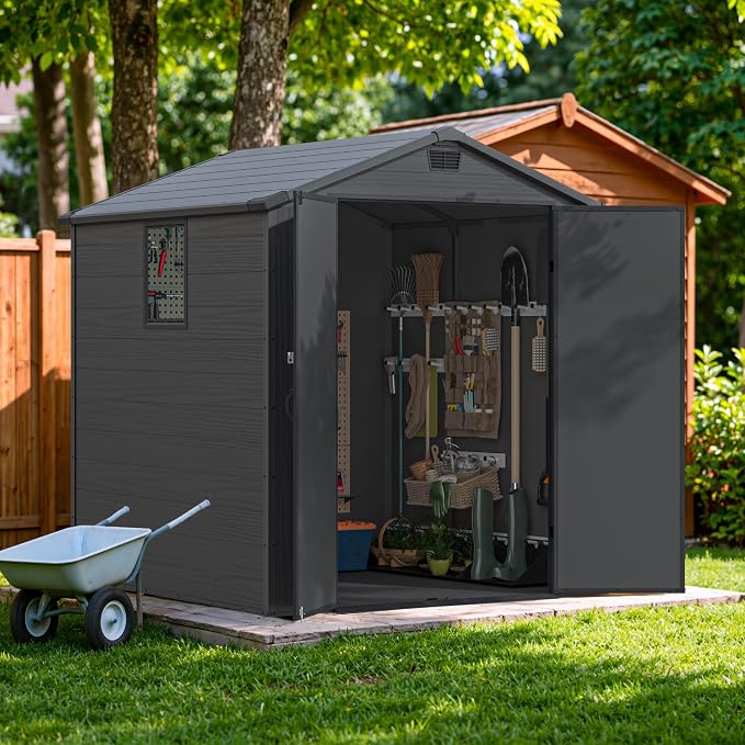 Devoko 6x6 FT Plastic Outdoor Storage Shed - Image 3