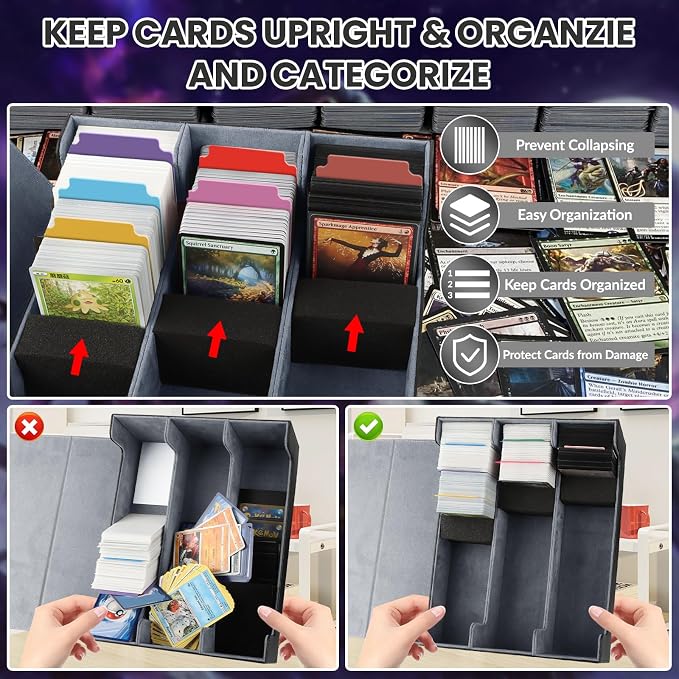 AOBOPLE Trading Card Storage Box, 1800+ Card Box Storage - Image 5