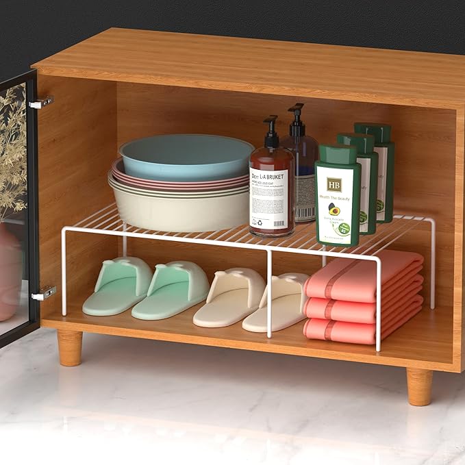 Redrubbit 4-Piece Expandable Metal Rustproof Storage Shelf Rack, Kitchen - Image 7