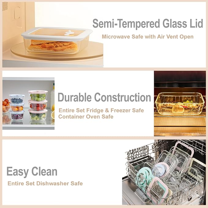 Urban Green Glass Food Container Set - Image 4