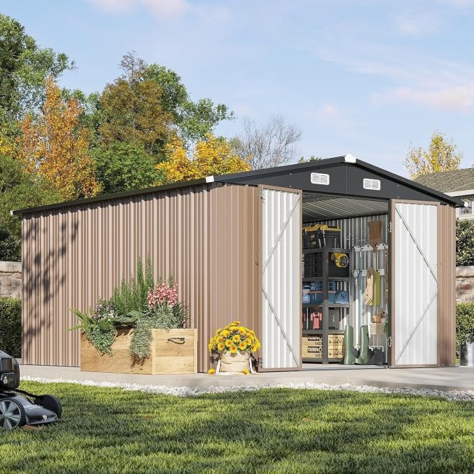 Aoxun 10 x 12FT Outdoor Storage Shed by Aoxun