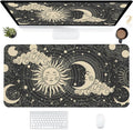 Desk Mat, Celestial Sun and Moon Extended Gaming Mouse Pad by SKYDAWNY