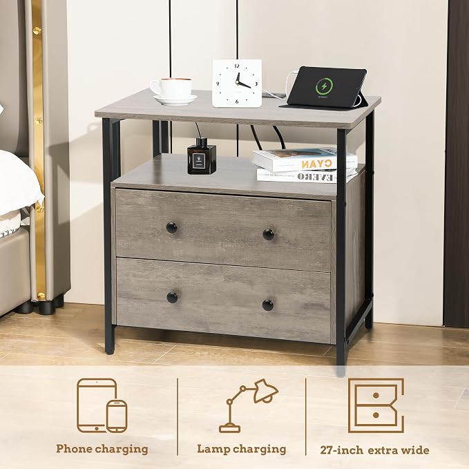 27 inch Wide Night Stand Set 2 - Image 4