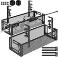 Under Desk Cable Management Tray, 15.7'' No Drill Steel Desk Cable Organizers by BESTFORYOU