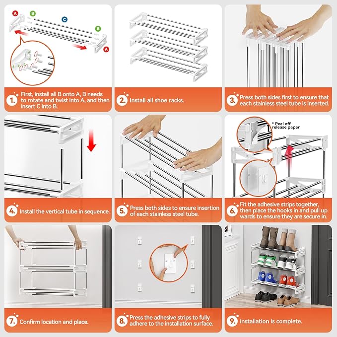 3 Tier for Wall Mounted Shoe Rack - Image 6