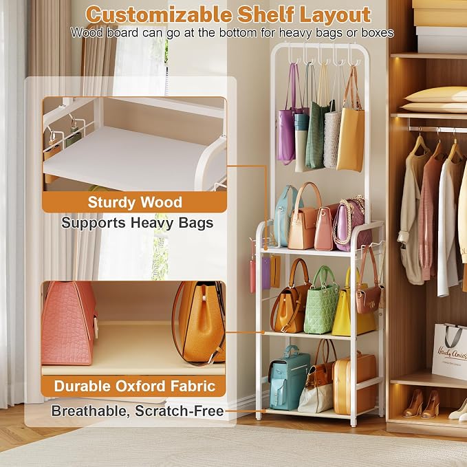 Tall Purse Organizer for Closet - Image 3