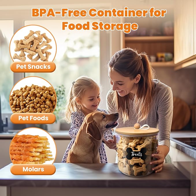 3 Pack Airtight Dog Food Storage Container, Dog Treat Container Dog Food - Image 7