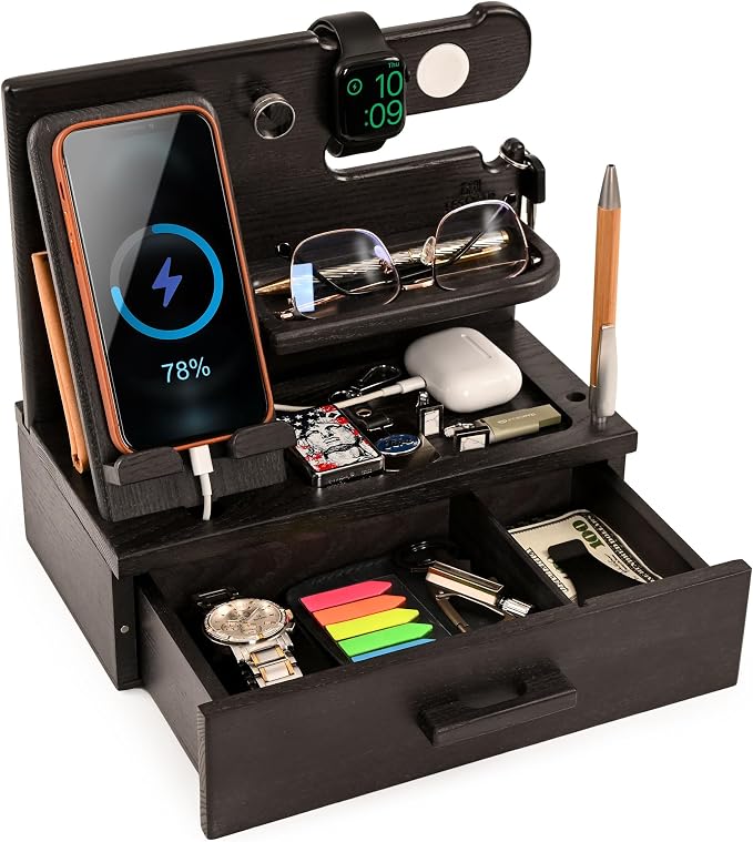TESLYAR Wood Phone Docking Station by TESLYAR