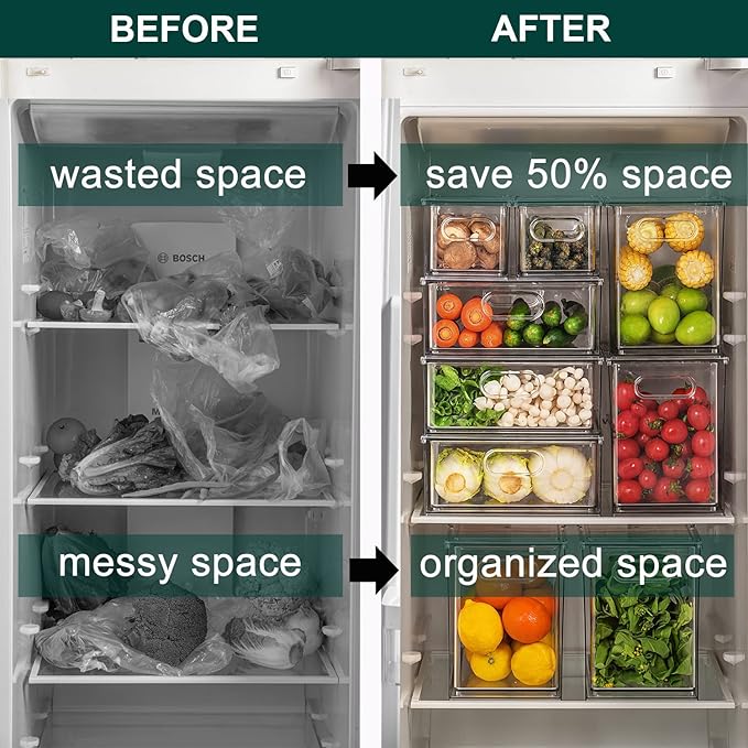LALASTAR 2 Pack Fridge Organizer - Image 2