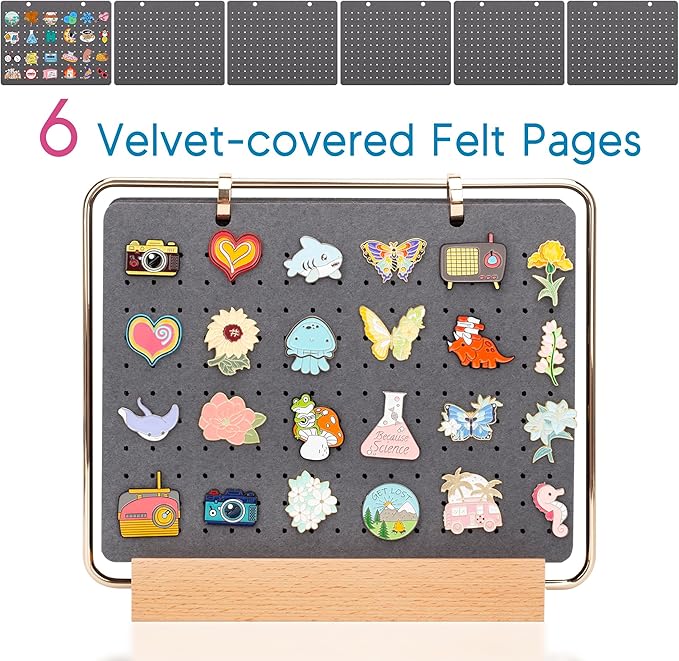 PACMAXI Display Organizers, Brooch Holder, Enamel Pin Pages - Image 4