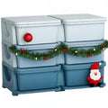 Qaba 3 Tier Kids Storage Unit, 6 Drawer Chest Toy Organizer Plastic Bins by Qaba