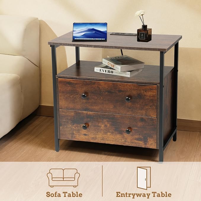 27 inch Wide Night Stand Set 2 - Image 8