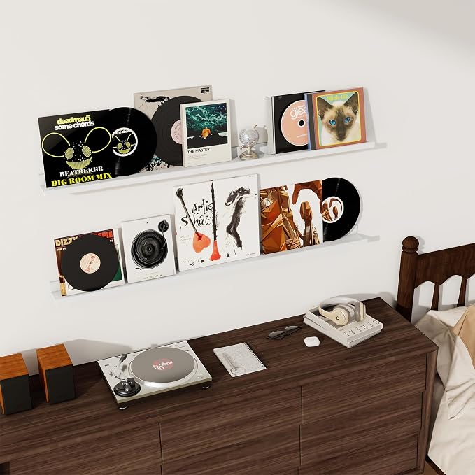 Axeman 48 Inch White Floating Shelves - Image 2