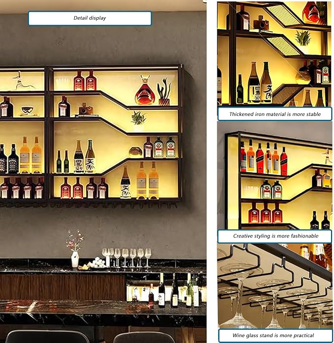 94.4in Wall Mounted Wine Rack - Image 4