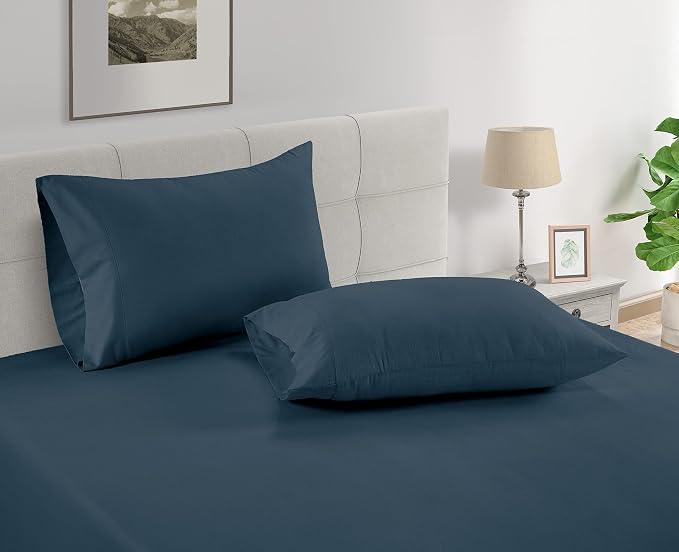 LANE LINEN Pillow Case Covers King Set of 2 100% Egyptian Cotton Sateen Soft - Image 2