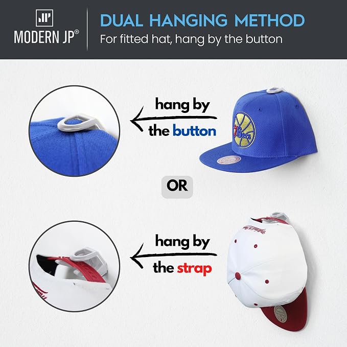 Modern JP Adhesive Hat Hooks for Wall - Image 4