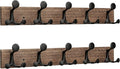 SKOLOO 24-Inch Wood Burnt Coat Rack Wall Mount by SKOLOO