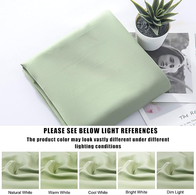 Body Cooling Pillow Cases Cover, Bamboo Rayon Green Body Pillowcases - Image 7