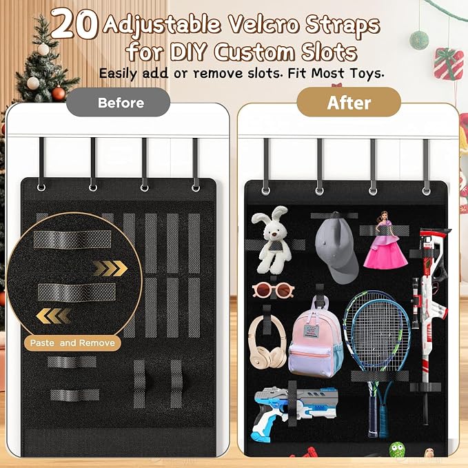 Over the Door Organizer for Building Blocks, Kids Toys Storage - Image 3